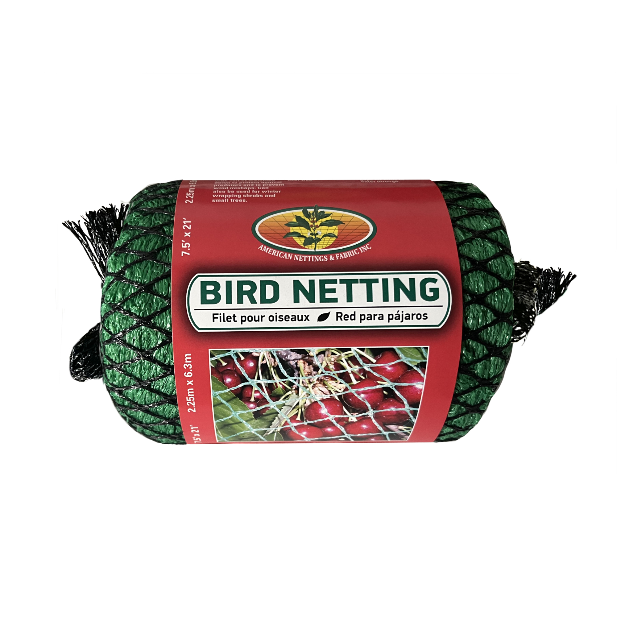 American Nettings & Fabric, Inc., Knitted Bird Netting 7.5ft.x21ft. (Green), Model# 00104